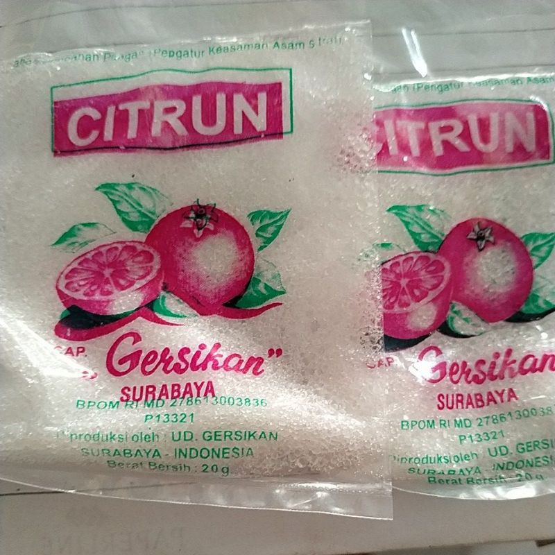 

Citrun Garam asam sachet 50gr