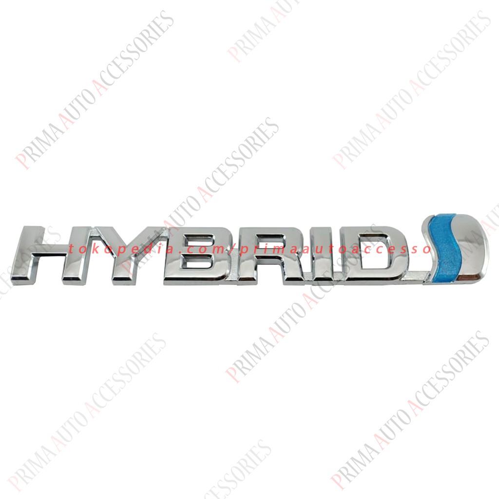 Logo Emblem Mobil HYBRID Chrome 15,2 CM