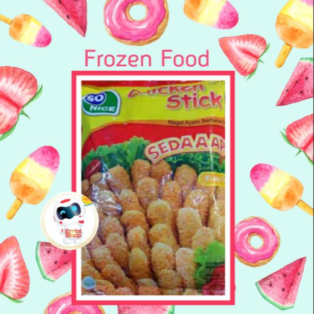 

Chicken Nugget Stick So Nice Sedap Naget Ayam 500Gr