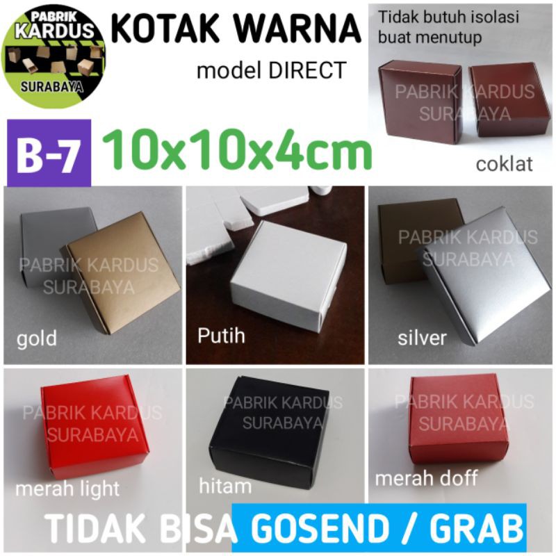 

ISI 36 KOTAK AKSESORIS 10x10x4cm TEMPAT SOUVENIR PILLOW BOX KARDUS BUNGKUS KADO