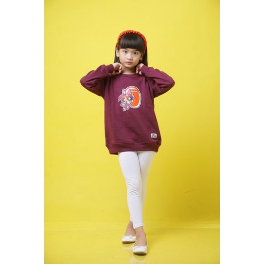 Crewneck Anak Perempuan Motif Karakter