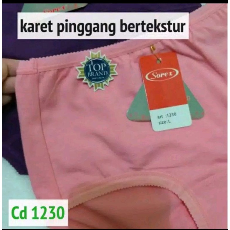 (6pcs) cd sorex WANITA 1230 M.L.EL.QL / CD WANITA  SOREX / celana dalam wanita / celana dalam sorex