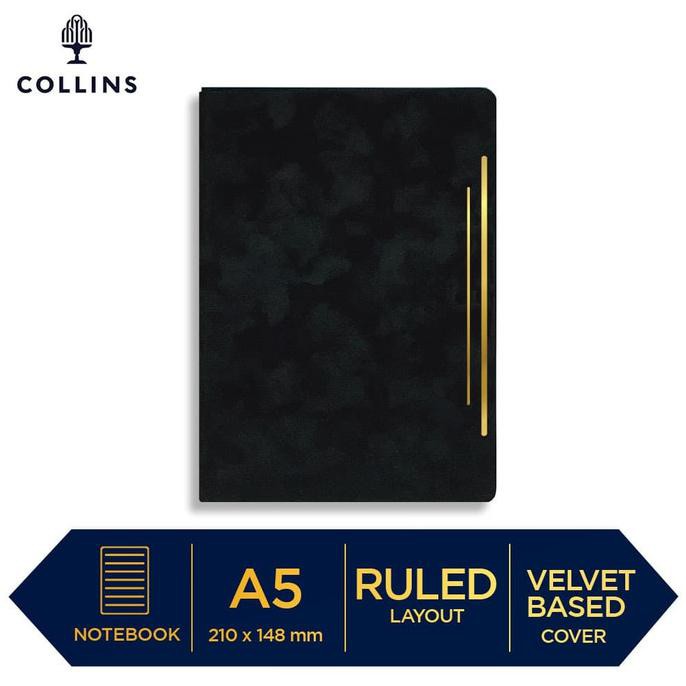 

[[BISA COD]] Buku Tulis Notebook Collins Diva A5 Black