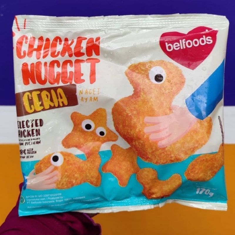 Jual Belfoods Chicken Nugget Ceria Isi 170gr | Shopee Indonesia