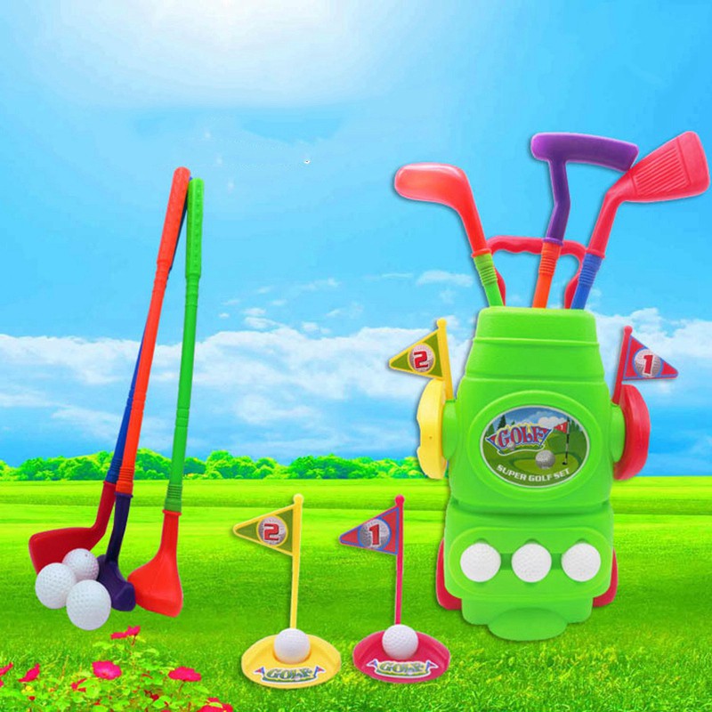Golf Club Set Children S Day Toys Indoor And Outdoor Portable Toys Shopee Indonesia