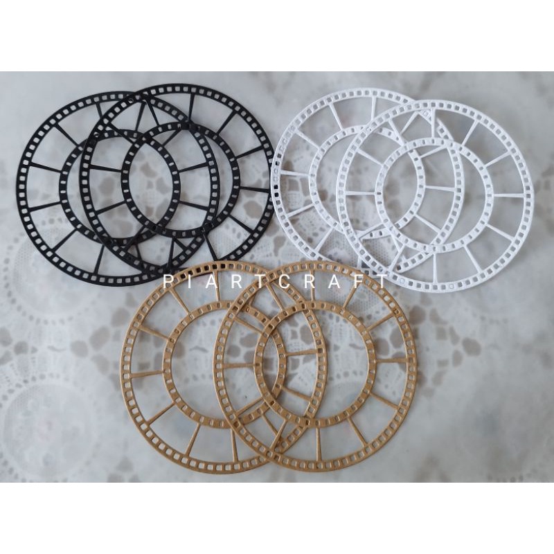 

Frame Film Circle - dies cut / cut dies (isi 3 pcs) DIY Scrapbook / vintage journal / album