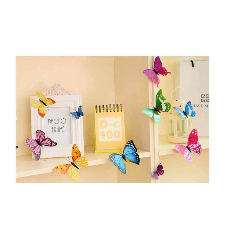 Topprice Stiker Dinding 3D Motif Kupu - Kupu 12 Pcs / Wall Sticker Hias Butterfly 1 set 12 U97