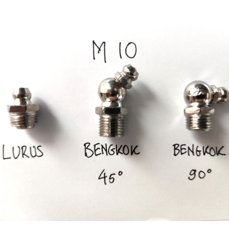 Jual NEPEL NIPPLE GREASE M10 X 1 ( 10 MM ) Shopee Indonesia