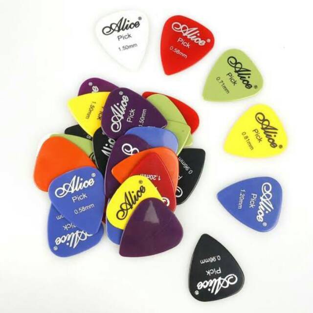 Pick Gitar Guitar Akustik / Pik Gitar Alice isi 12 Pcs