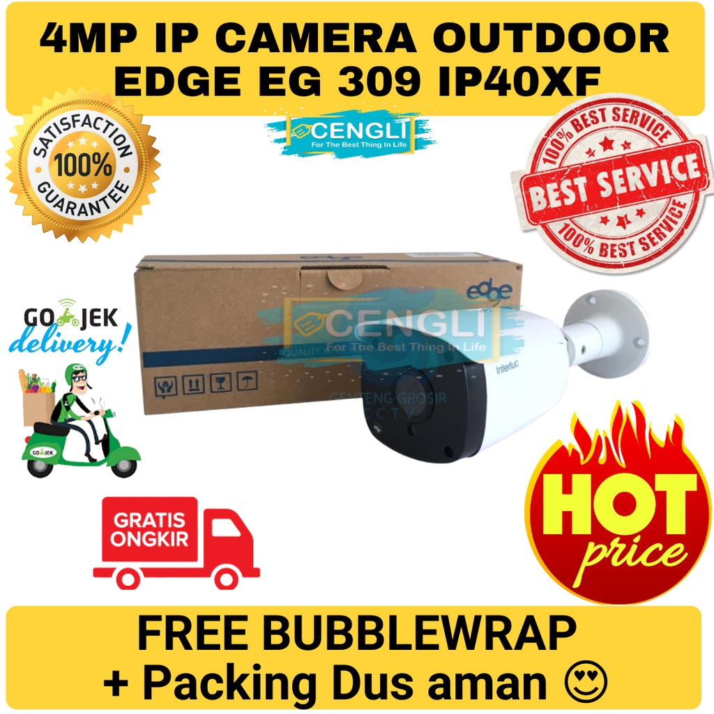 IP Camera Edge 4MP EG 309 IP40XF POE CCTV Outdoor