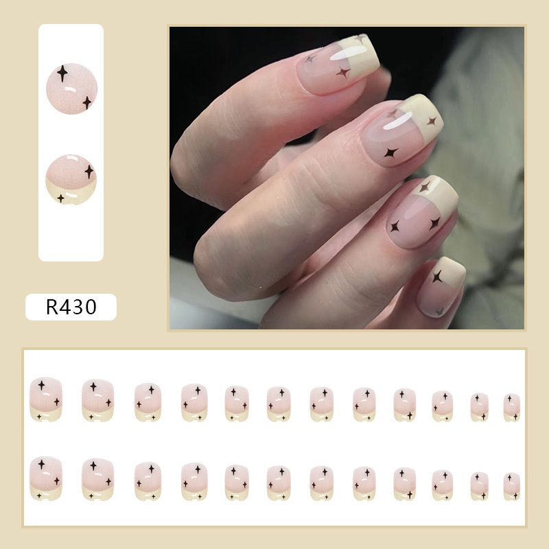 24pcs Kuku Palsu DIY Untuk Nail Art