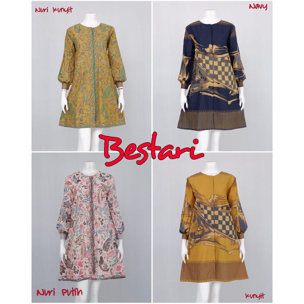 Tunik bestari batik solo dress wanita tunik trendi