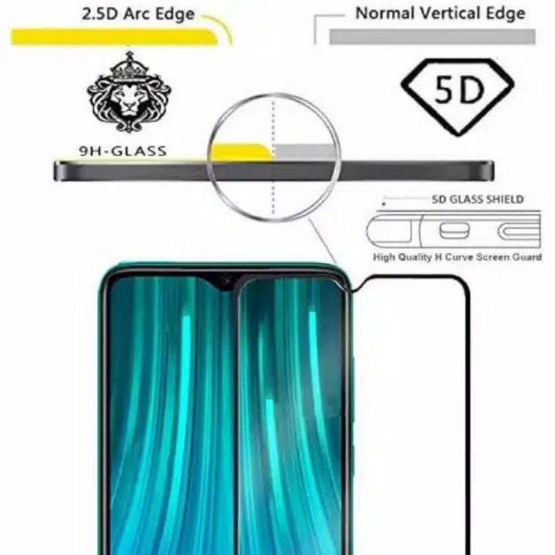 TAMPERED GLASS FULL COVER REDMi NOTE 8 PRO KUALITAS PREMIUM