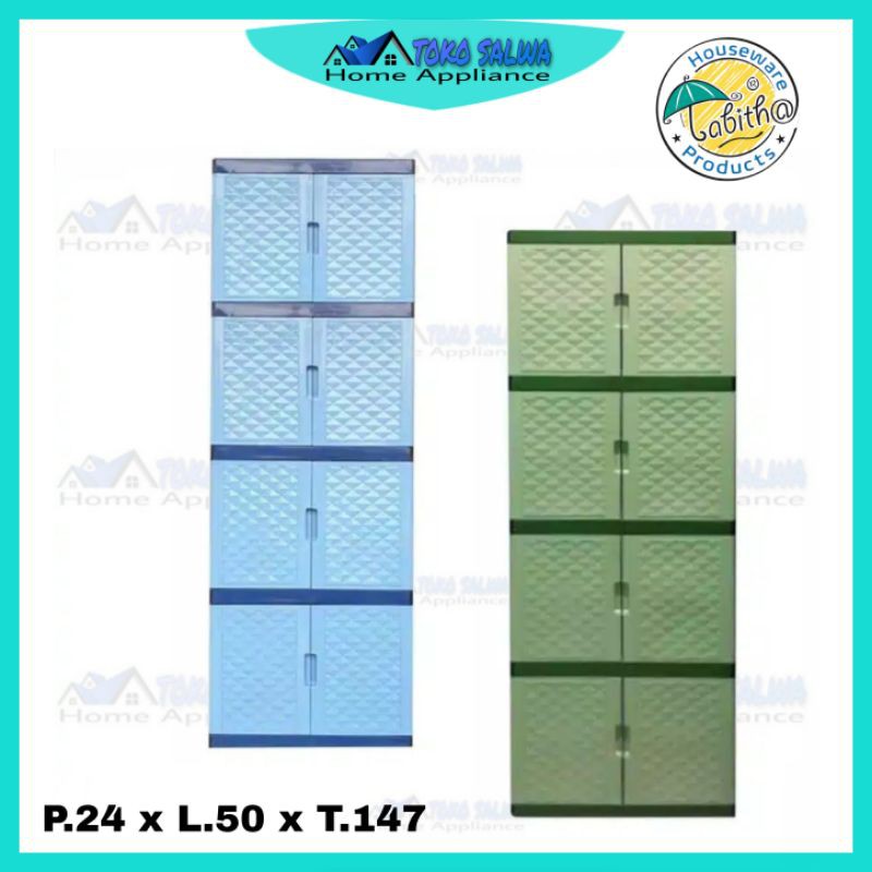 LEMARI PAKAIAN MINI TABITHA/MULTICLUB/BOX PLASTIK MURAH 4 SUSUN