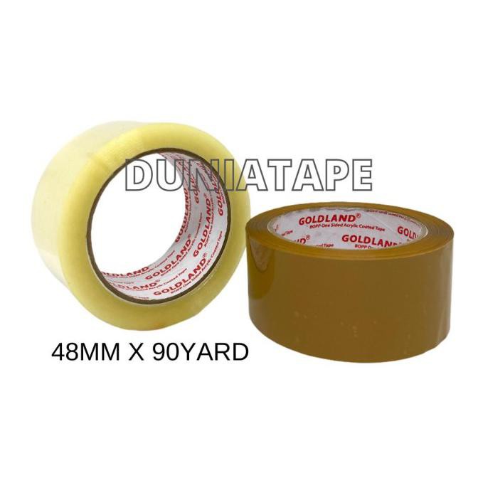 

Cuci Gudang Awal Tahun LAKBAN 48MM x 90YARD GOLDLAND / LAKBAN BENING COKLAT - GL - Bening Big Sale