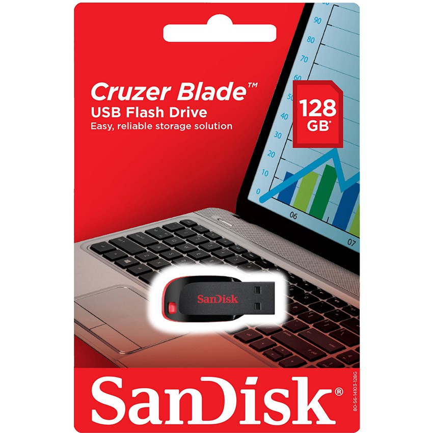 Flashdisk SanDisk Cruzer Blade 128GB CZ50 128 GB Original 100%