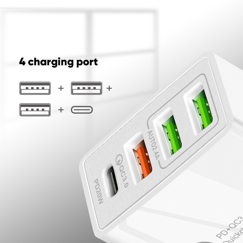 Smartfish QC3.0 Charger PD Charger 36W Quick Charger