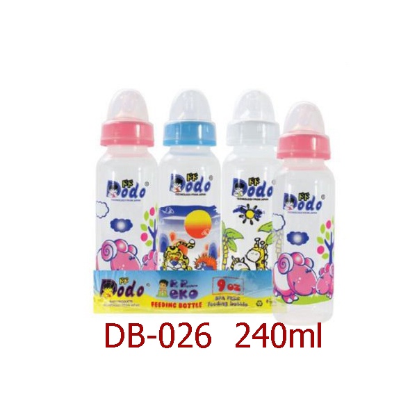 Morinz Huki / Dodo Baby Botol Susu  PP SP Round - Dot BULAT Regular &amp; Screw Cap Tutup Botol ULIR