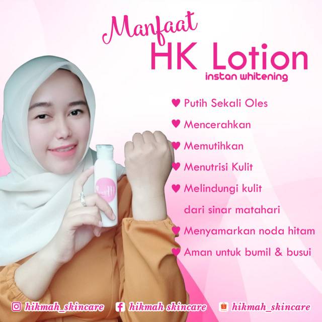 Lotion instan Whitening Hk skincare