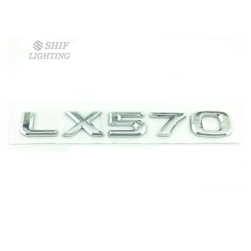 1pc Stiker Emblem Lx470 Lx570 Pengganti Bahan Abs Untuk Bagasi Belakang Mobil Lexus