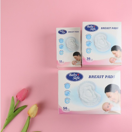 12pcs &amp; 36pcs BREAST PADS BABY SAFE - Pelindung Rembesan ASI Ibu Menyusui