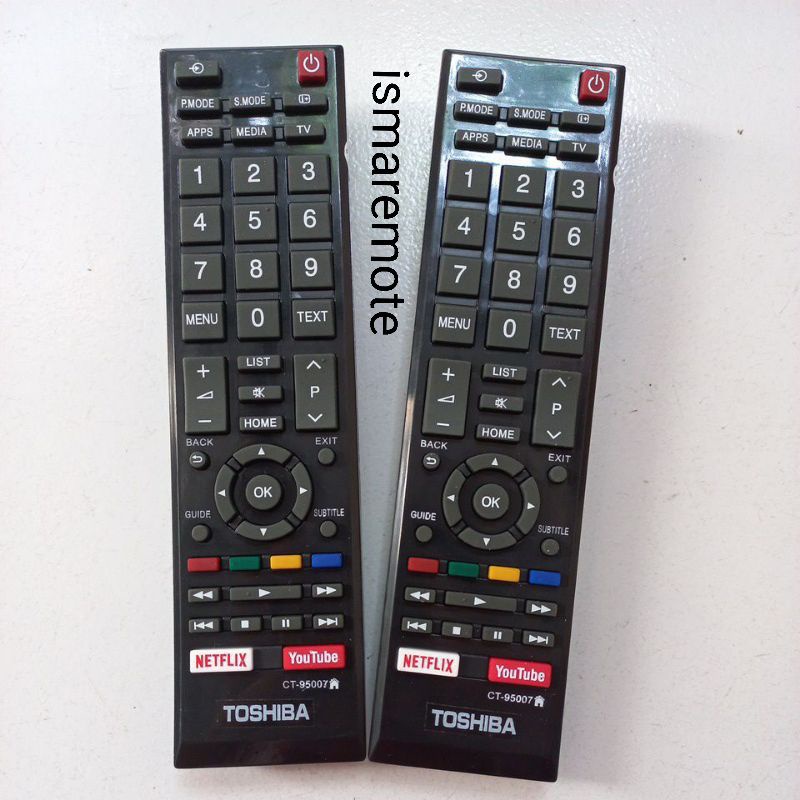 REMOTE REMOT TV TOSHIBA YOUTUBE NETFLIK CT 95007