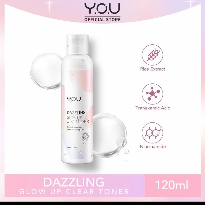 you dazzling glow up clear toner 120ml