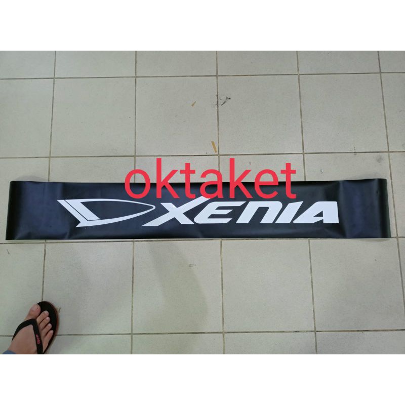 stiker kaca depan XENIA with background hitam