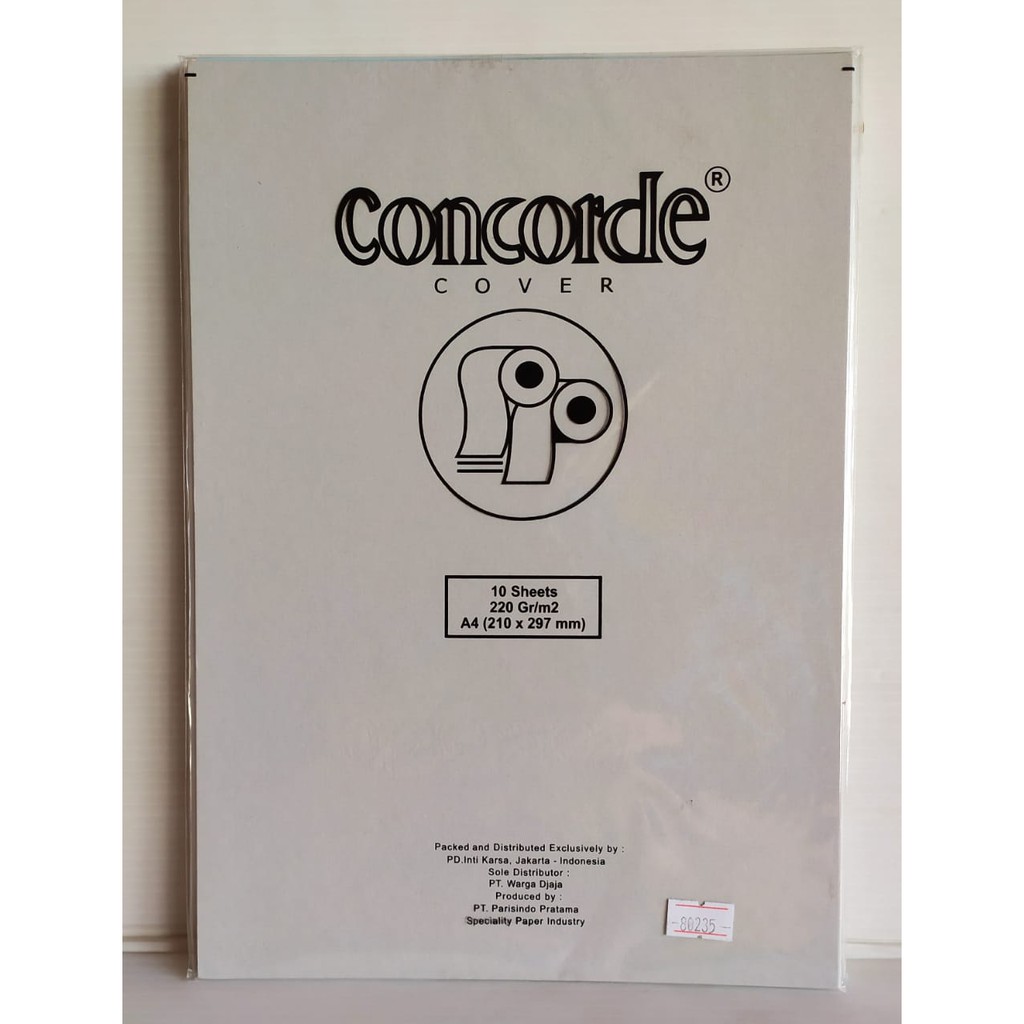 

Kertas Concorde 220 Gr A4 (80235) - L. Silver (Pak Isi 10 Lembar)