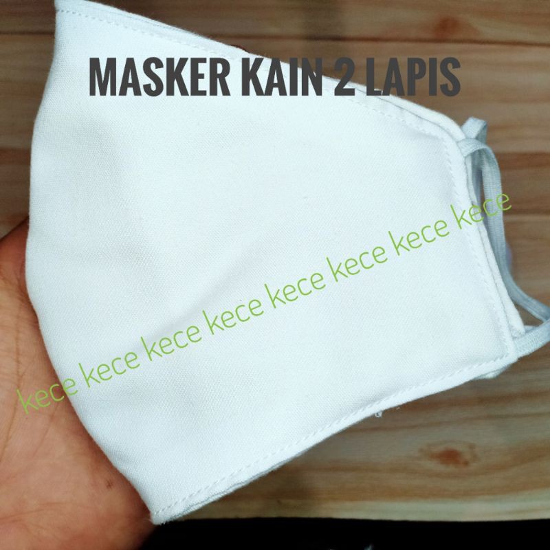 MASKER KAIN NON MEDIS 2 PLY/LAPIS MOTIF || MASKER KAIN EARLOOP WASHABLE (DAPAT DI CUCI)