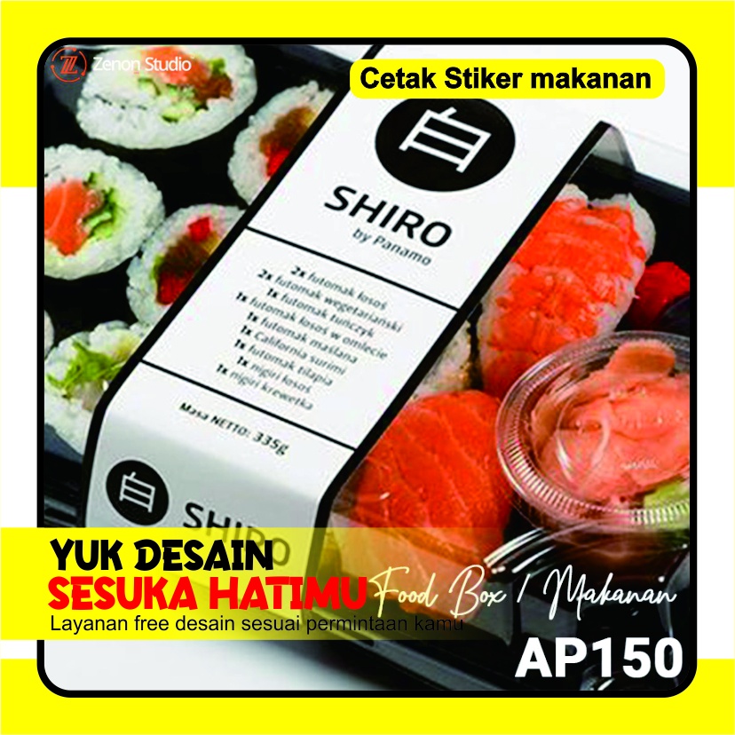 

Label Pengikat Makanan/ Label Box Bento roller makanan / lebel nasi/ lebel box