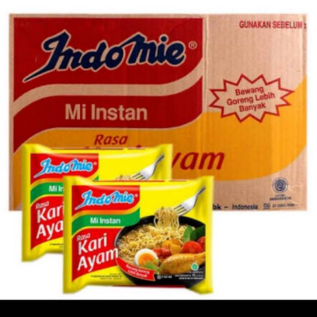 

Indomie Kari Ayam 1 dus 40 pcs indomi mie instan