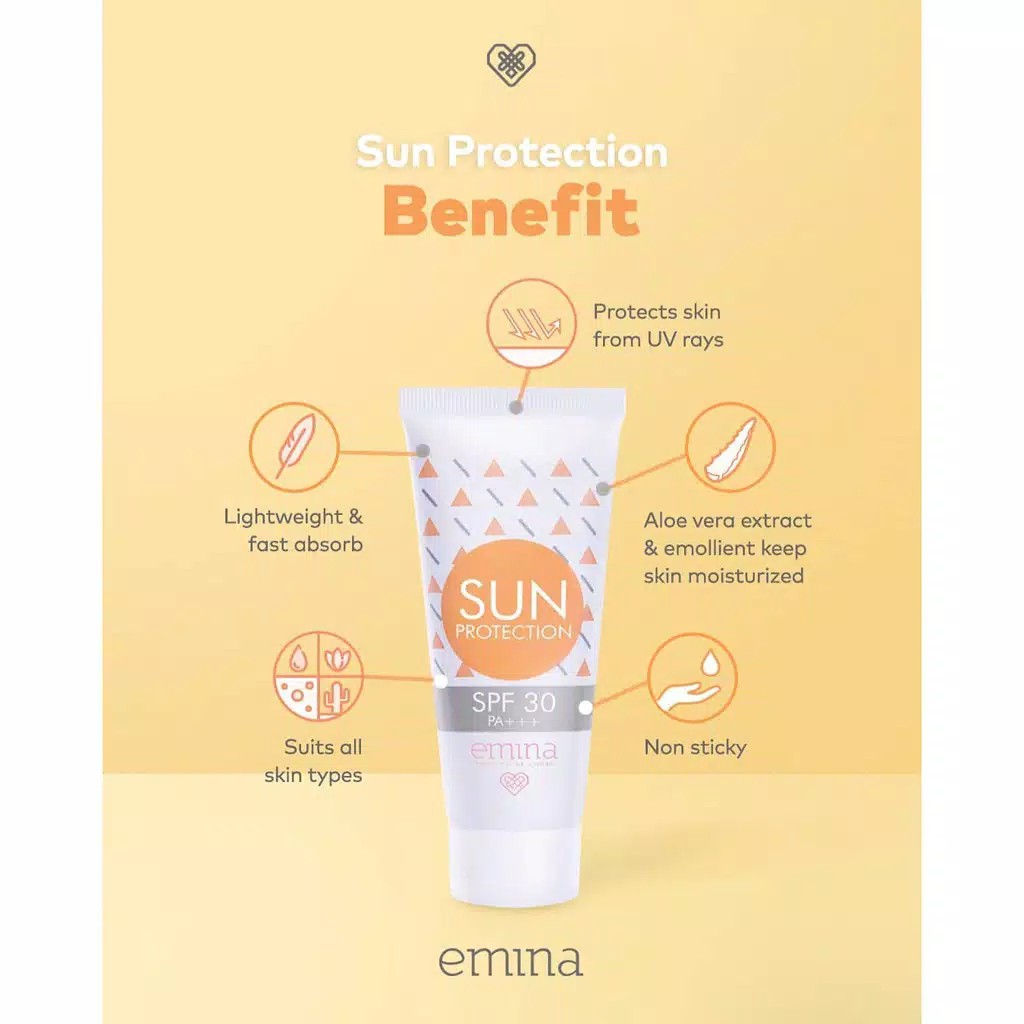 ❤️ MEMEY ❤️ EMINA Sun Protection Sun Battle | Skin Buddy Spf 30 PA+++ | Spf 45 PA+++ 40ml