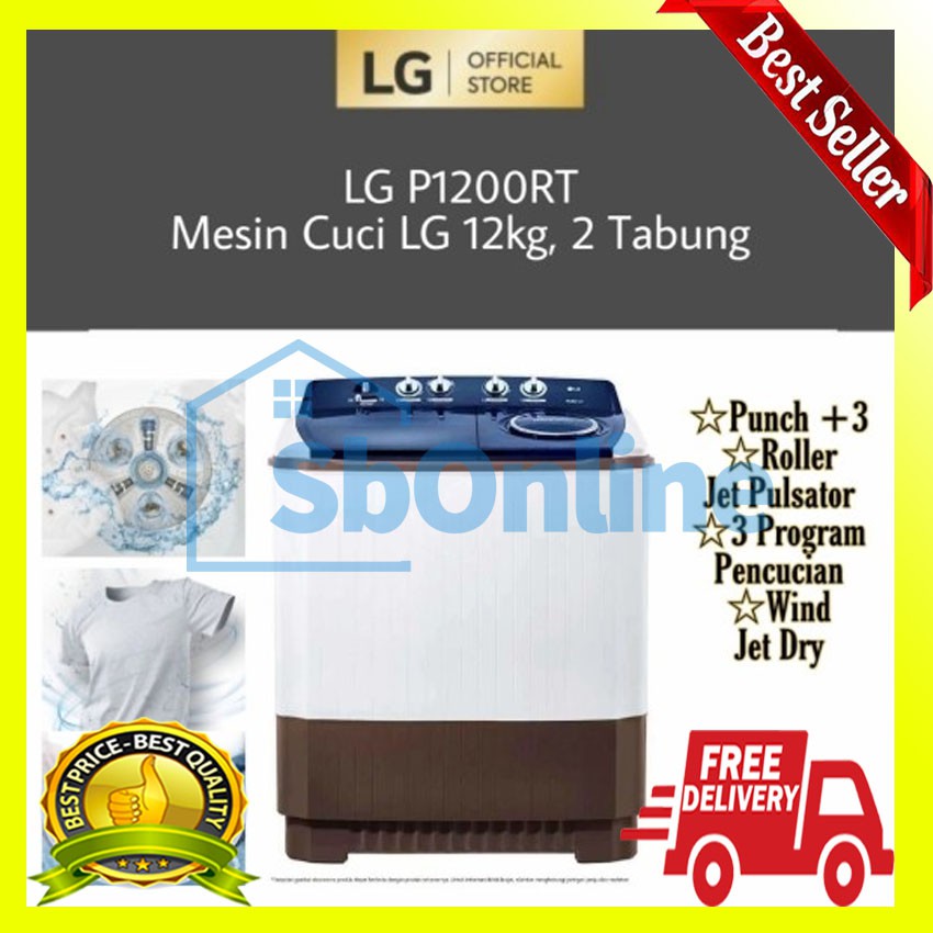 MESIN CUCI LG P1200RT