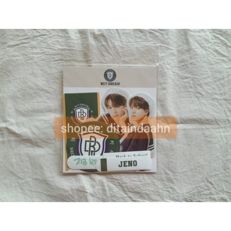 LUGGAGE STICKER SET BACK TO SCHOOL B2S KIT JENO NCT DREAM
