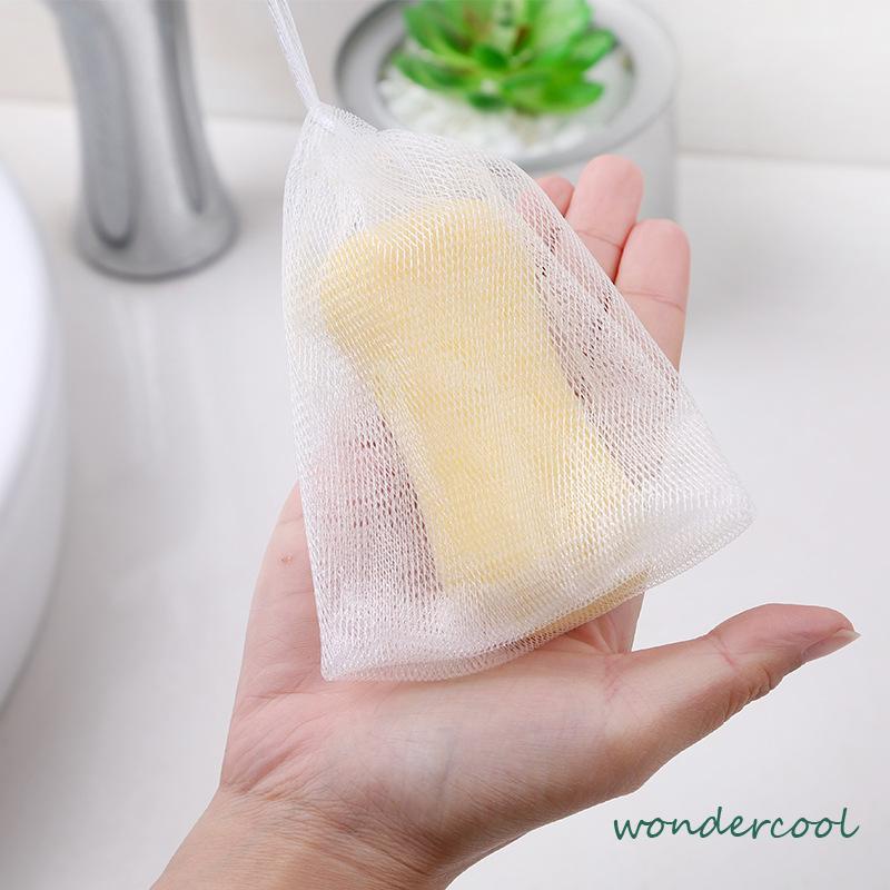 Foaming Mesh Pembersih Wajah Cleansing Mesh Handmade Soap Mesh Bag-Won