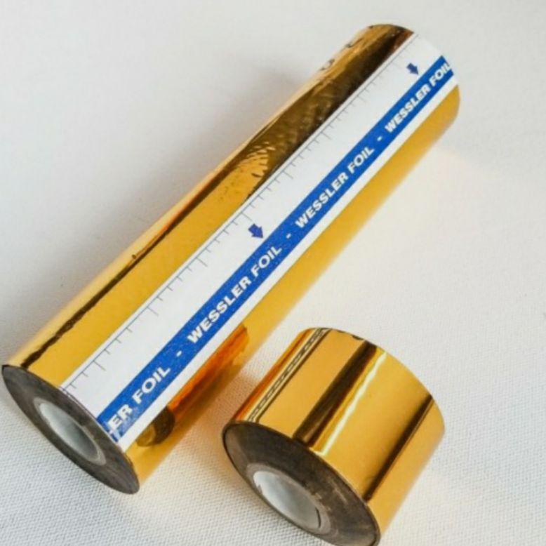 [PRODUK ABDSQ] prada foil / prada foil emas & silver (10 Meter) / wessler foil / prada / plastik foi