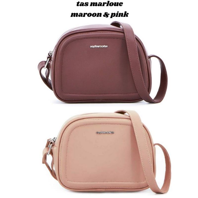 TAS MARLOUE / MACHIA : MAROON / PINK / BROWN : SOPHIE MARTIN PARIS PROMO SELEMPANG