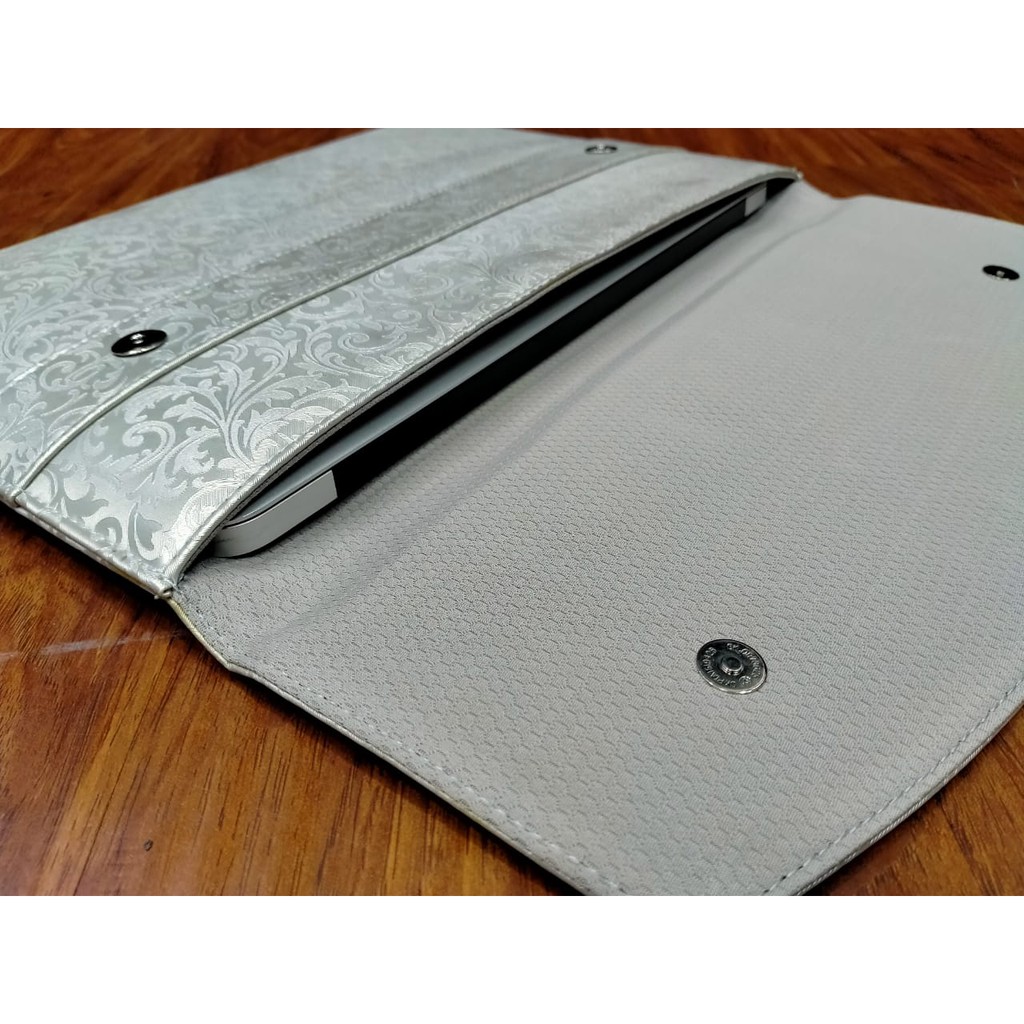 Tas Laptop 13 inch Softcase Sleeve case Macbook BUBM Waterproof - Silver