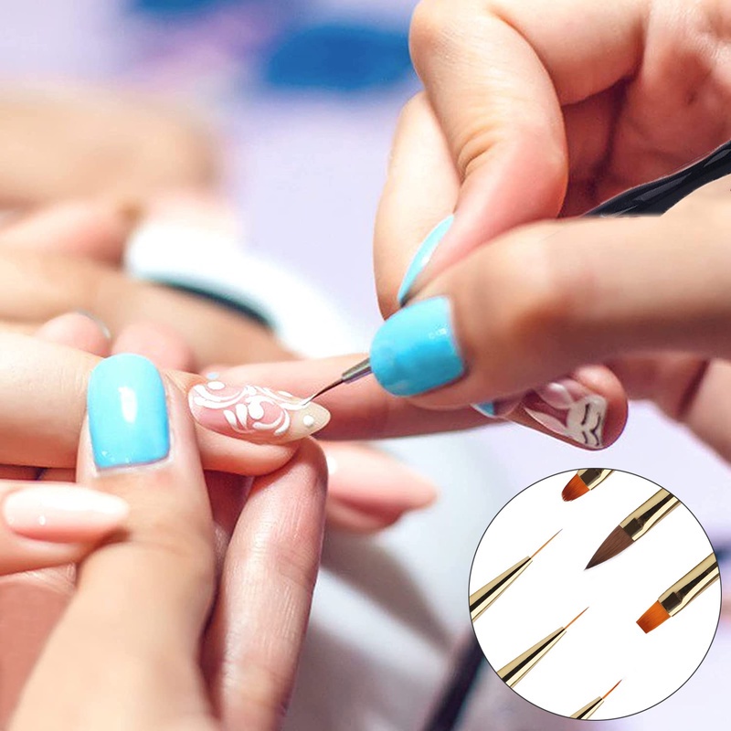 Kuas Lukis Kuku Kepala Ganda Untuk Nail Art