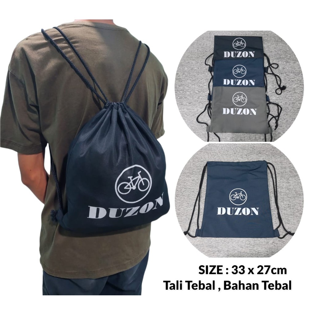 TAS SERUT TALI TAS SEPEDA STRING BAGS TAS OLAHRAGA GYM FITNESS TEBAL