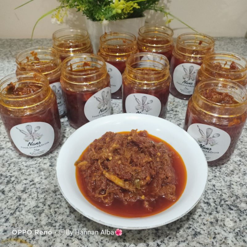 

sambel geledek cumi & usus krispi 220gr nans kitchen
