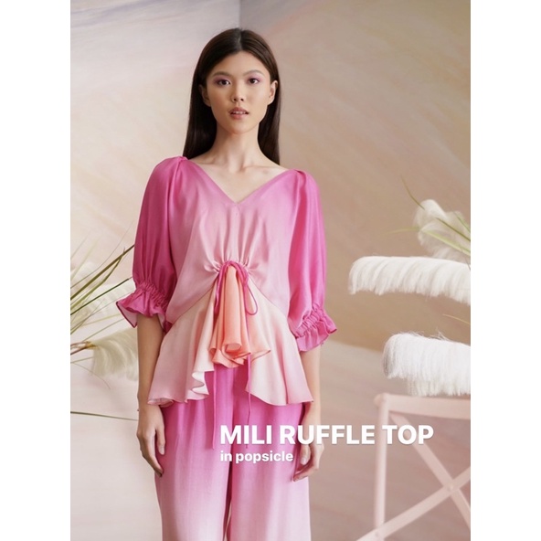 Noverexmmhuillet Mili ruffle top in popsicle size ml brand new with tag no more stock in novere