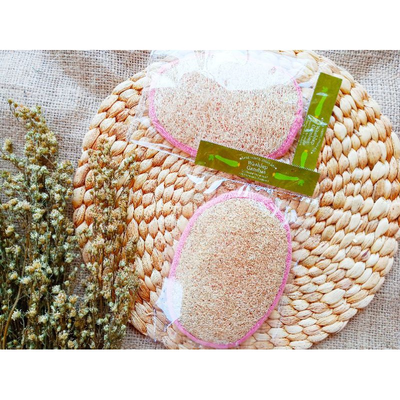 LOOFAH SPONGE MANDI WASLAP GAMBAS OYONG PENGGOSOK BADAN