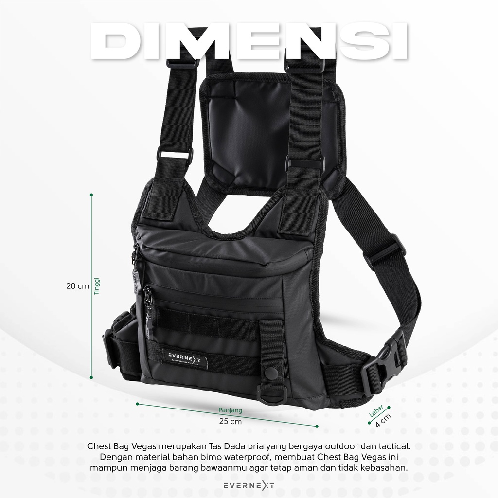 Chest Bag Protect / Tas Dada / Tas Tactical / Tas Dada Waterproof Original
