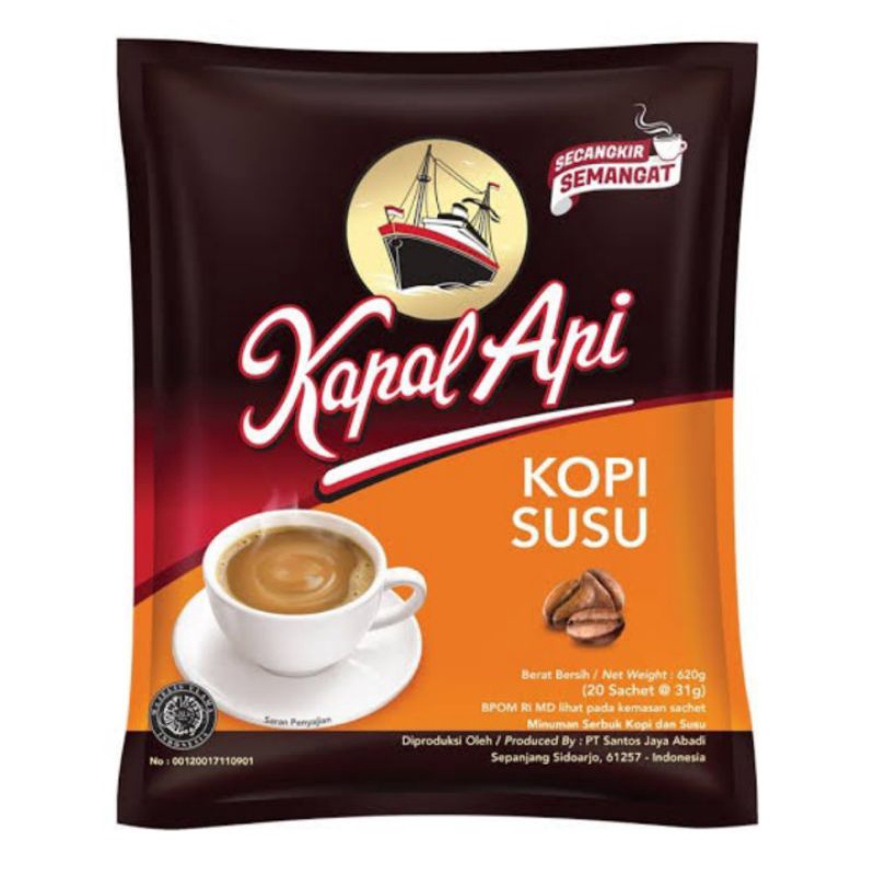 

Kopi susu kapal api 1 bungkus