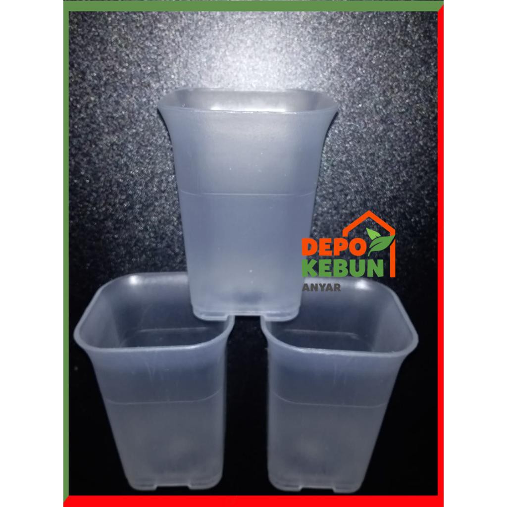 POT NKT SEGI 5CM- POT NKT SEGIEMPAT - POT PLASTIK