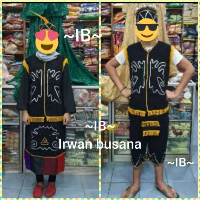 Baju adat kalimantan //  baju dayak SMA // dewasa