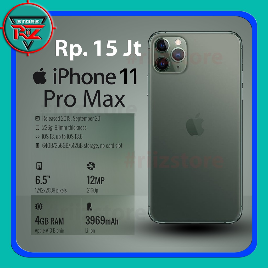 HP HANDPHONE IPHONE 11 PRO MAX MURAH SECOND LIKE NEW ORIGINAL 100%