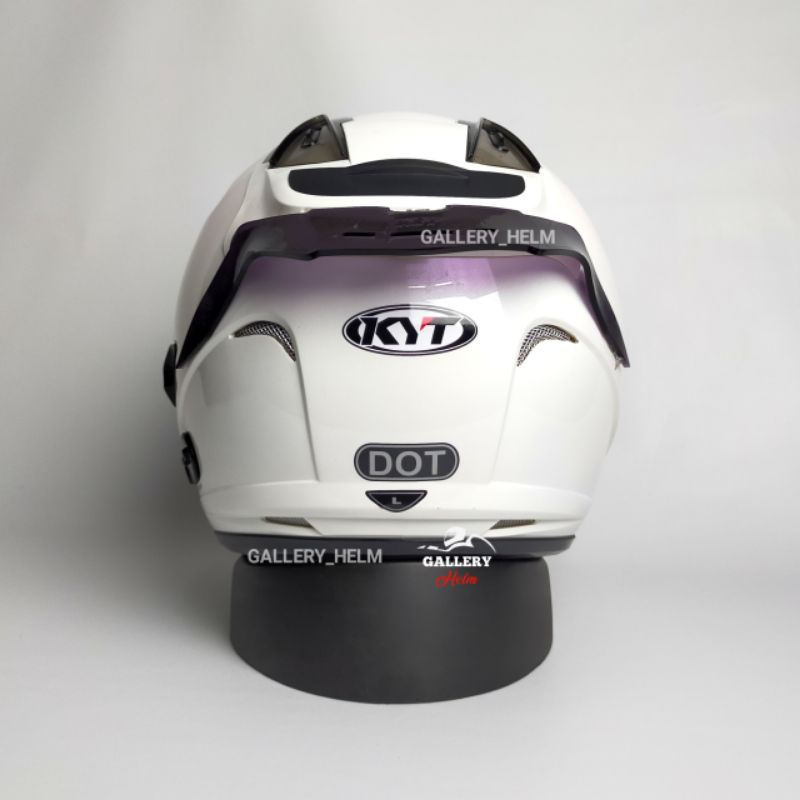 HELM KYT GALAXY FLAT R PUTIH | PAKET GANTENG VISOR VENOM-1